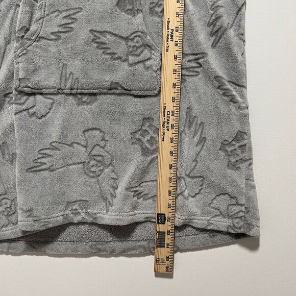 Harry Potter Wizarding World Oversize Hoodie Sherpa Fleece Gray Women's size XXL - Picture 4 of 8